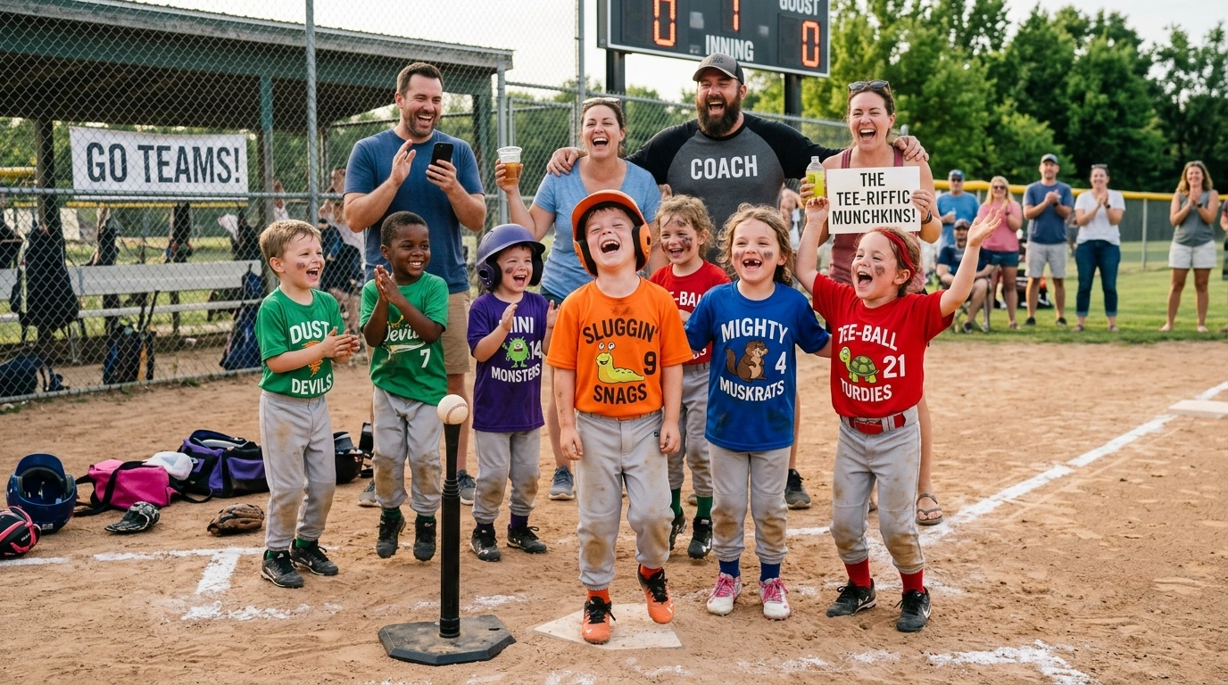 Color-Themed Tee Ball Team Names