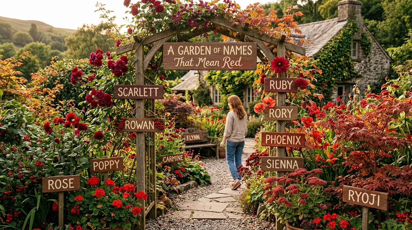Cultural Baby Names That Mean Red