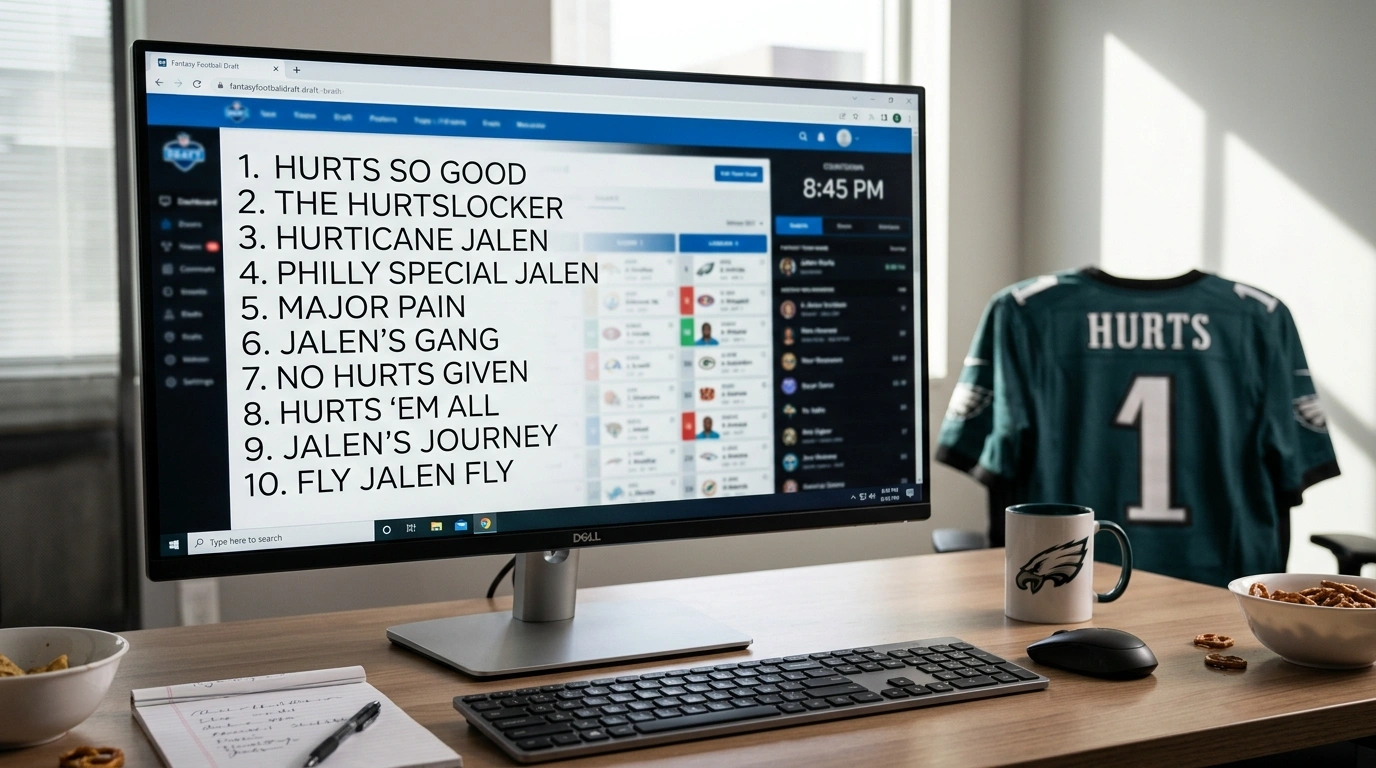 Pop Culture Jalen Hurts Fantasy Names