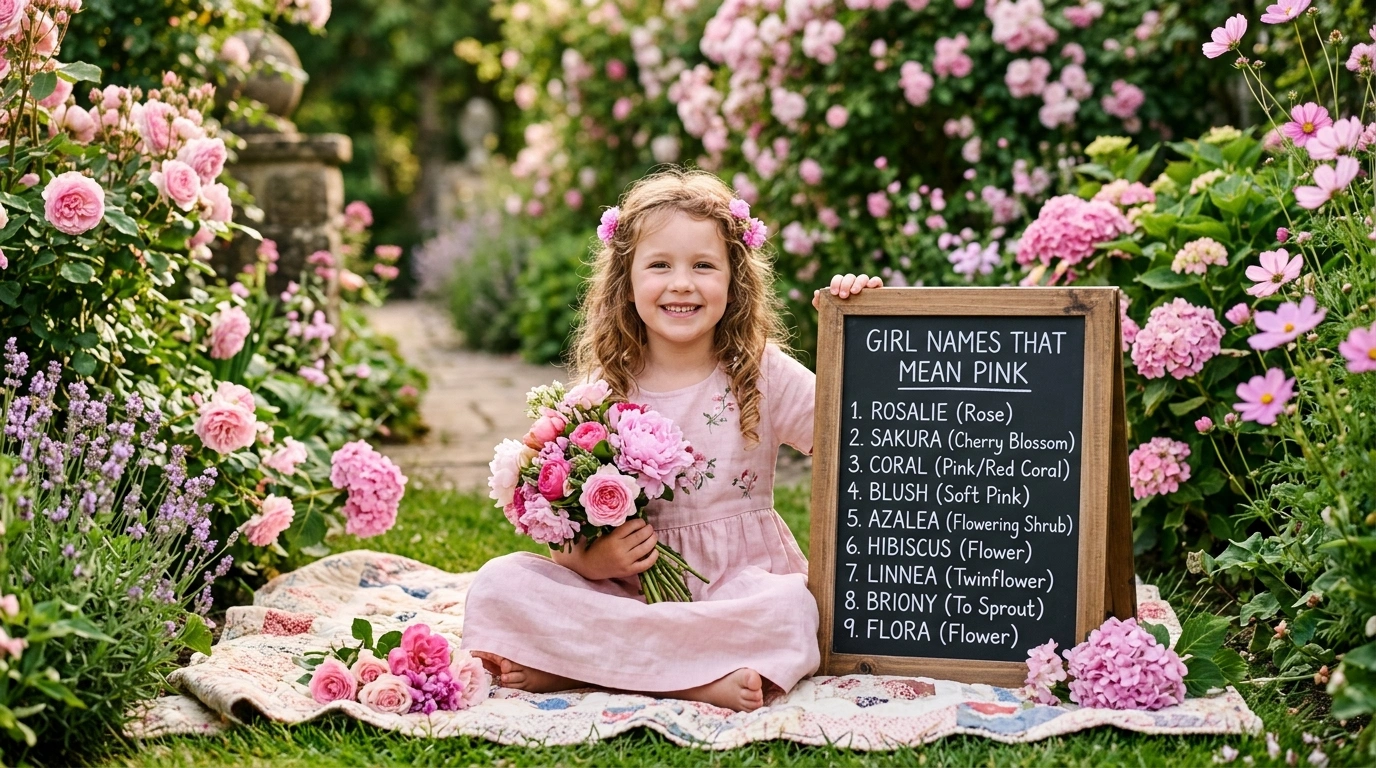 Rare Girl Names That Mean Pink