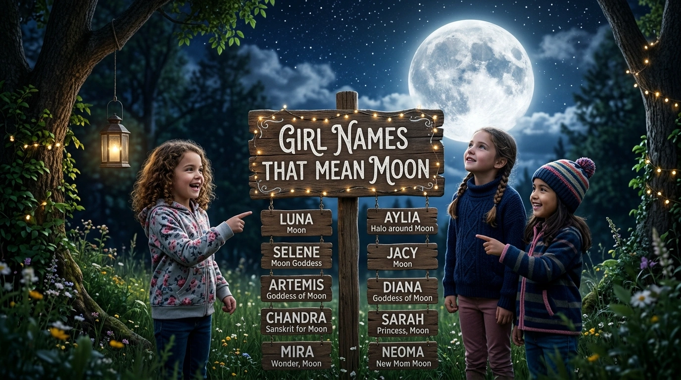 Short and Simple Moon Inspired Girl Names