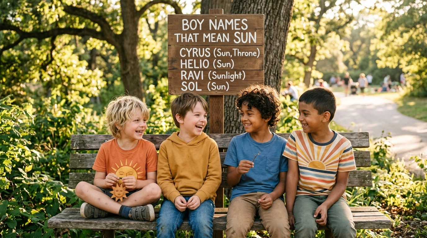 Boy names that mean sun or fire
