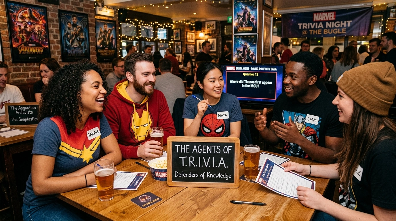 Marvel Trivia Team Names for Quiz Night
