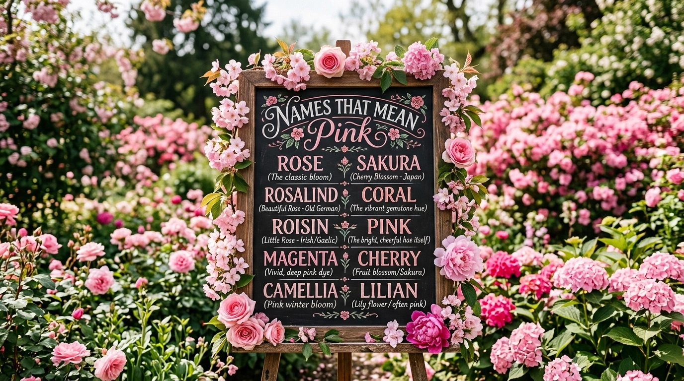 Names That Mean Pink Girl