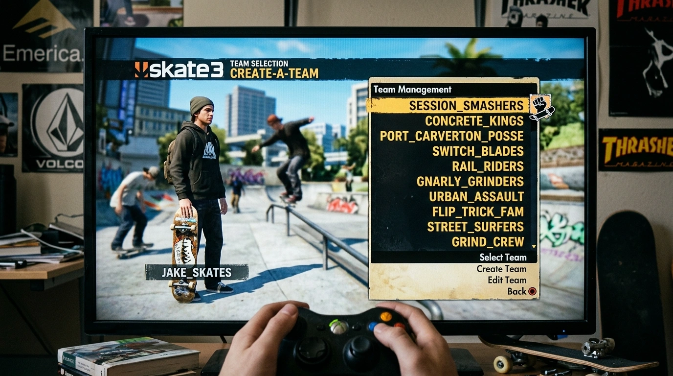 Skate 3 Team Names for Competitive Players