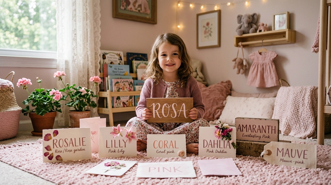Unique Girl Names That Mean Pink