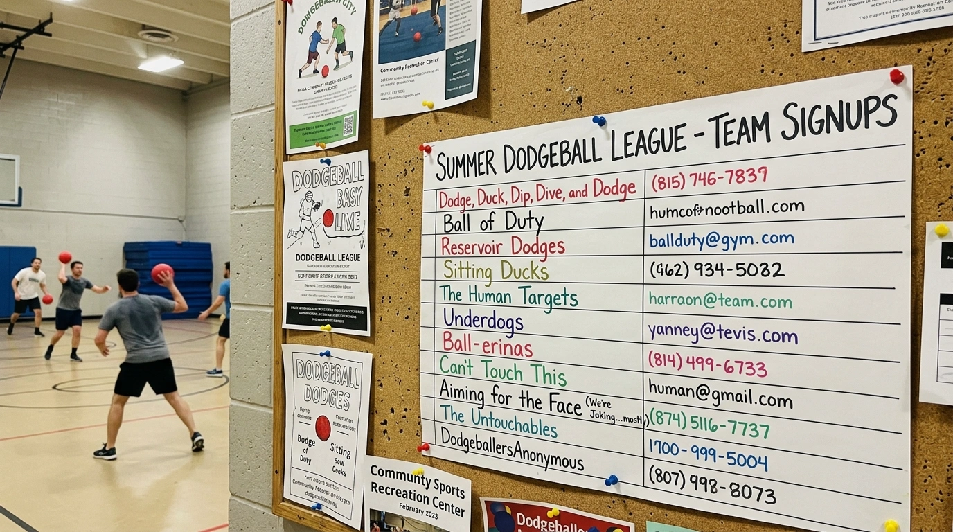Dodgeball Team Names Inspired by Ben Stiller