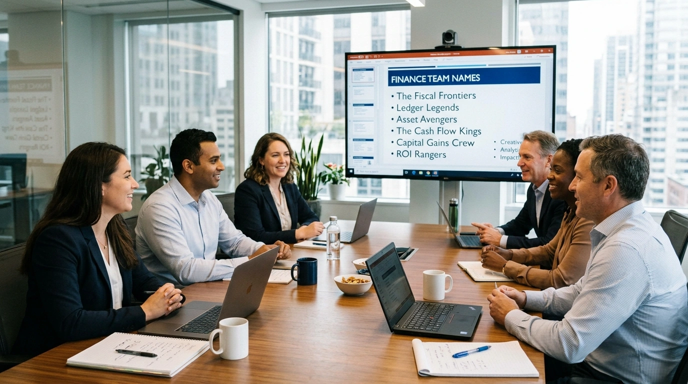 Funny Finance Team Names