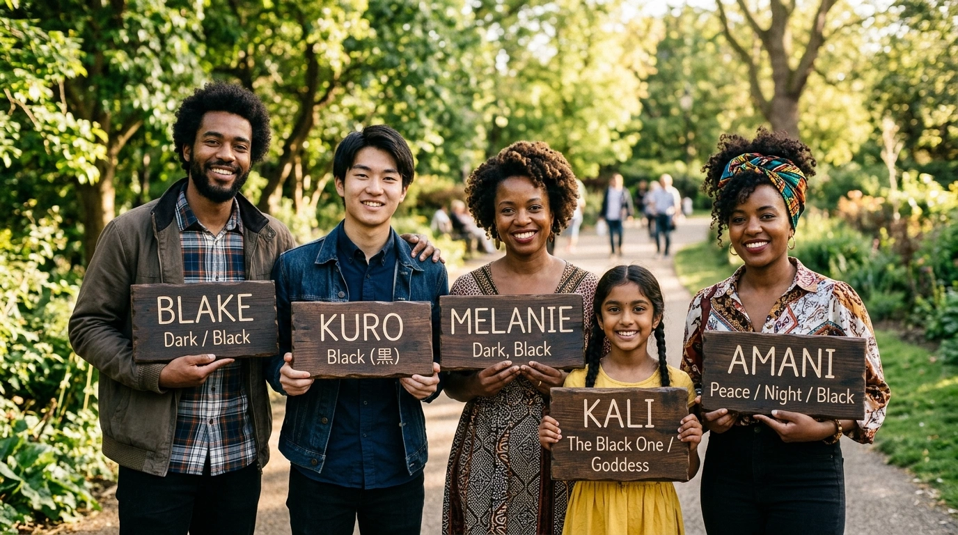 Names That Mean Black or Darkness