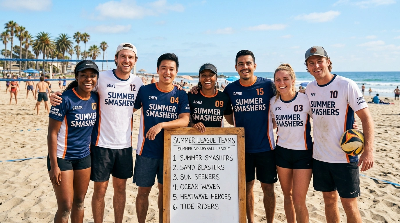 Volleyball Team Names Ideas Unique