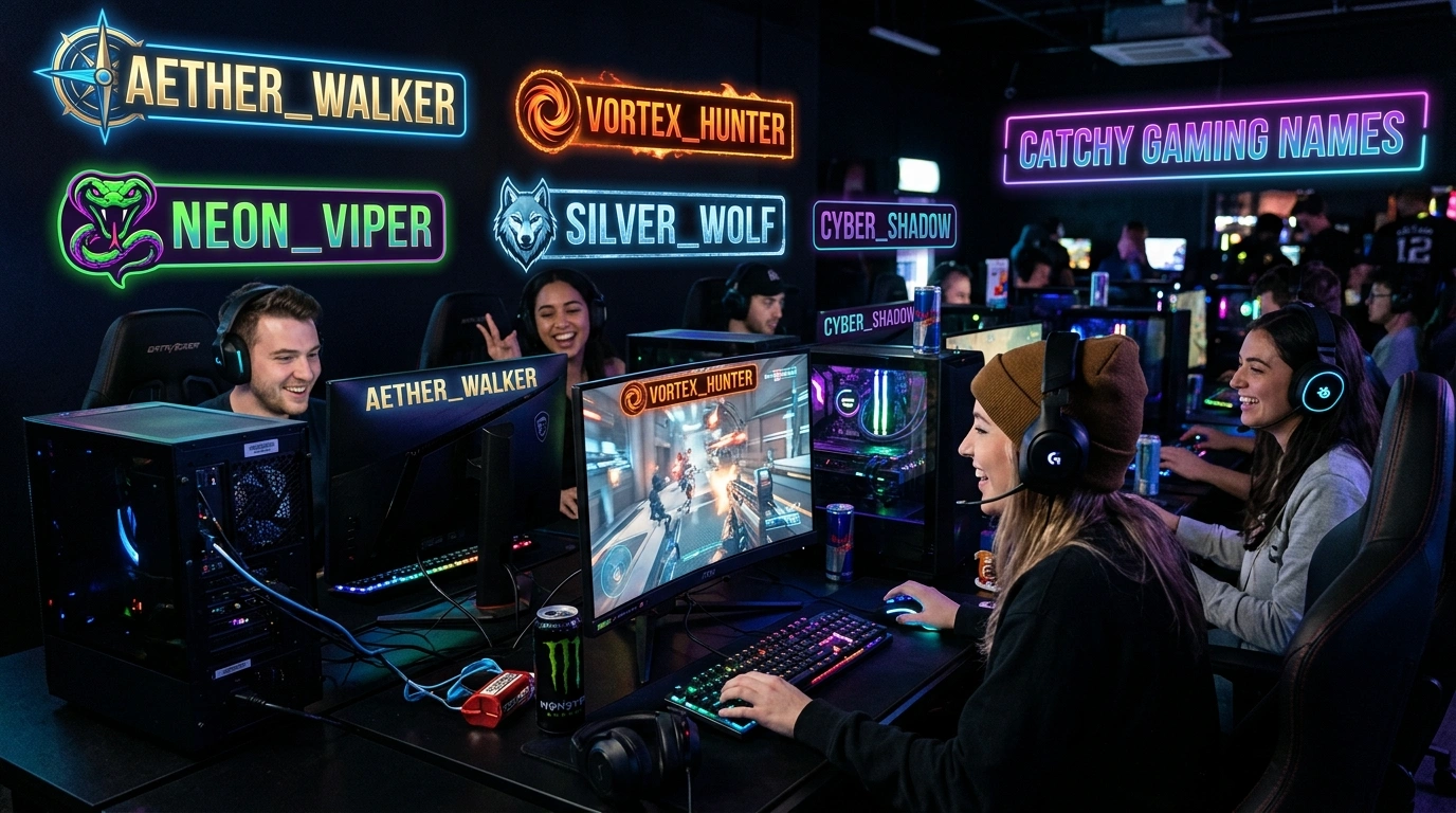 Catchy gaming names funny