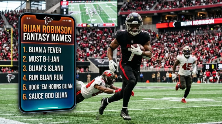 Bijan Robinson fantasy team names
