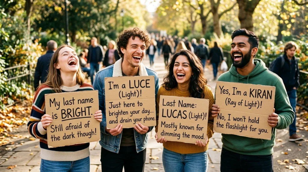 Last Names That Mean Light