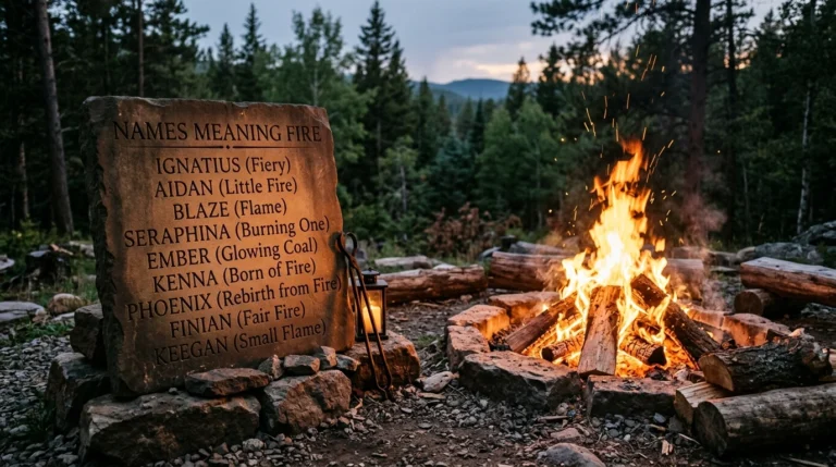 Names that mean fire
