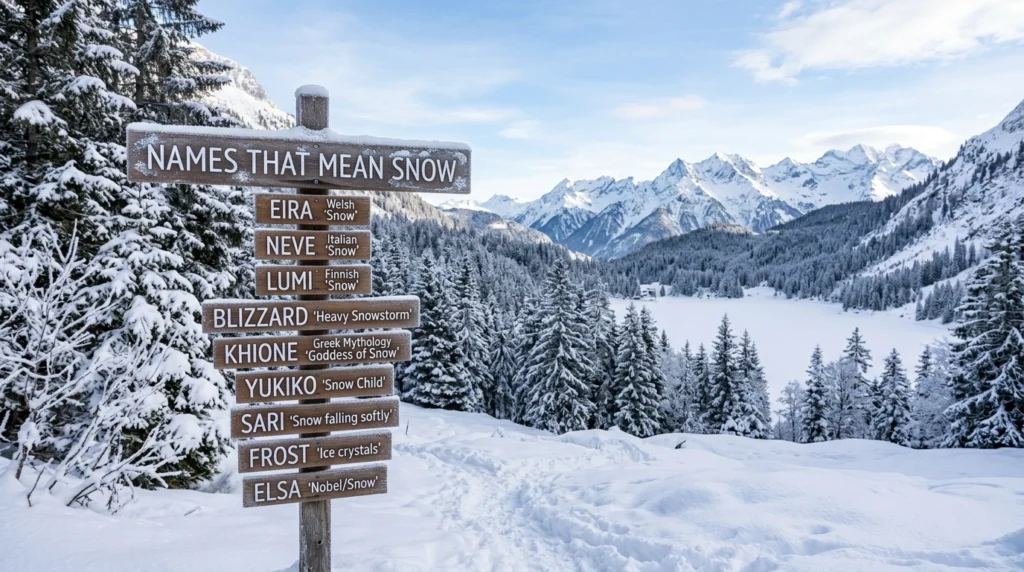 Names that mean snow